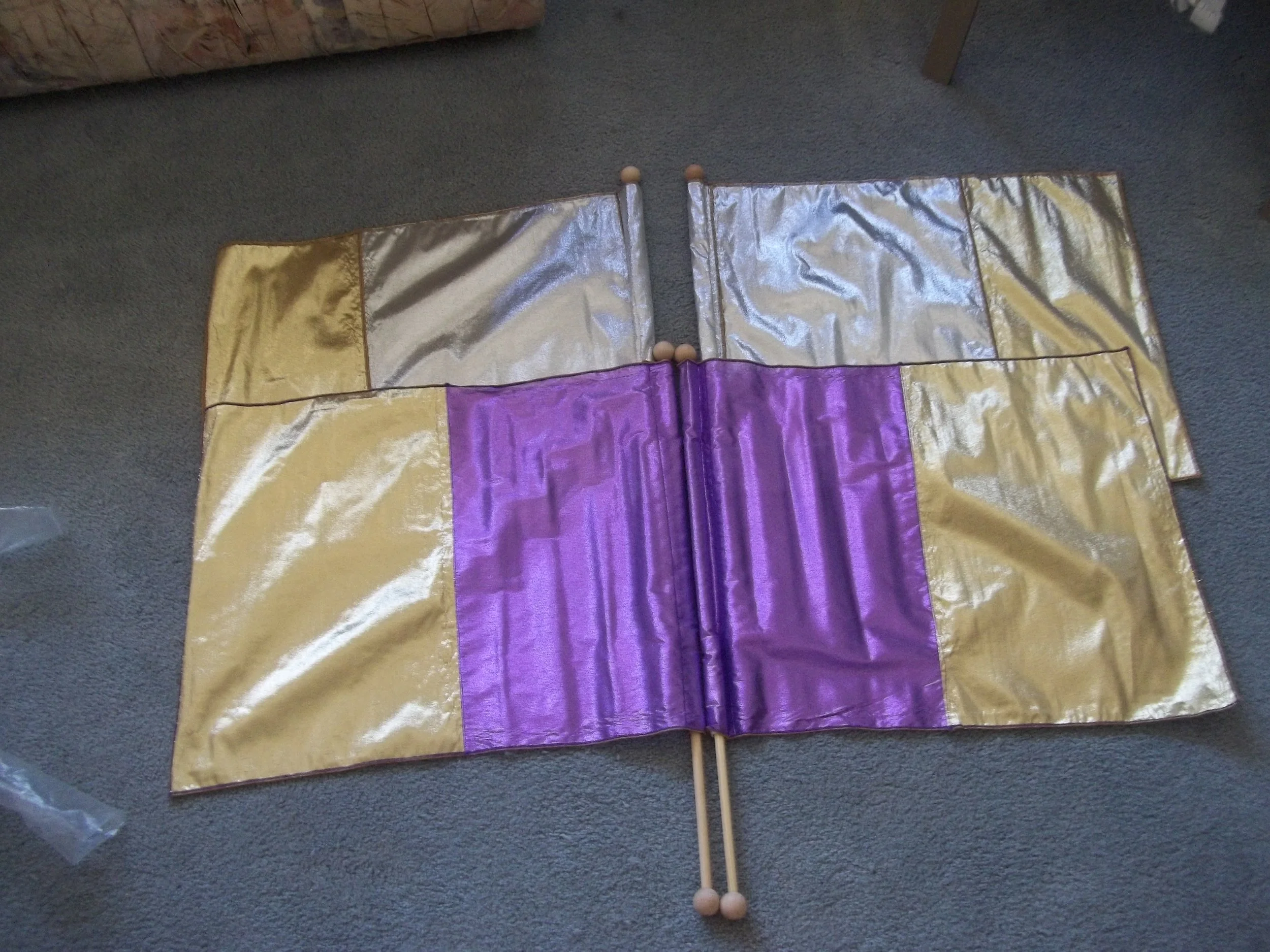 GOLD/PURPLE - Children Rectangle - 22 in. x 17in.