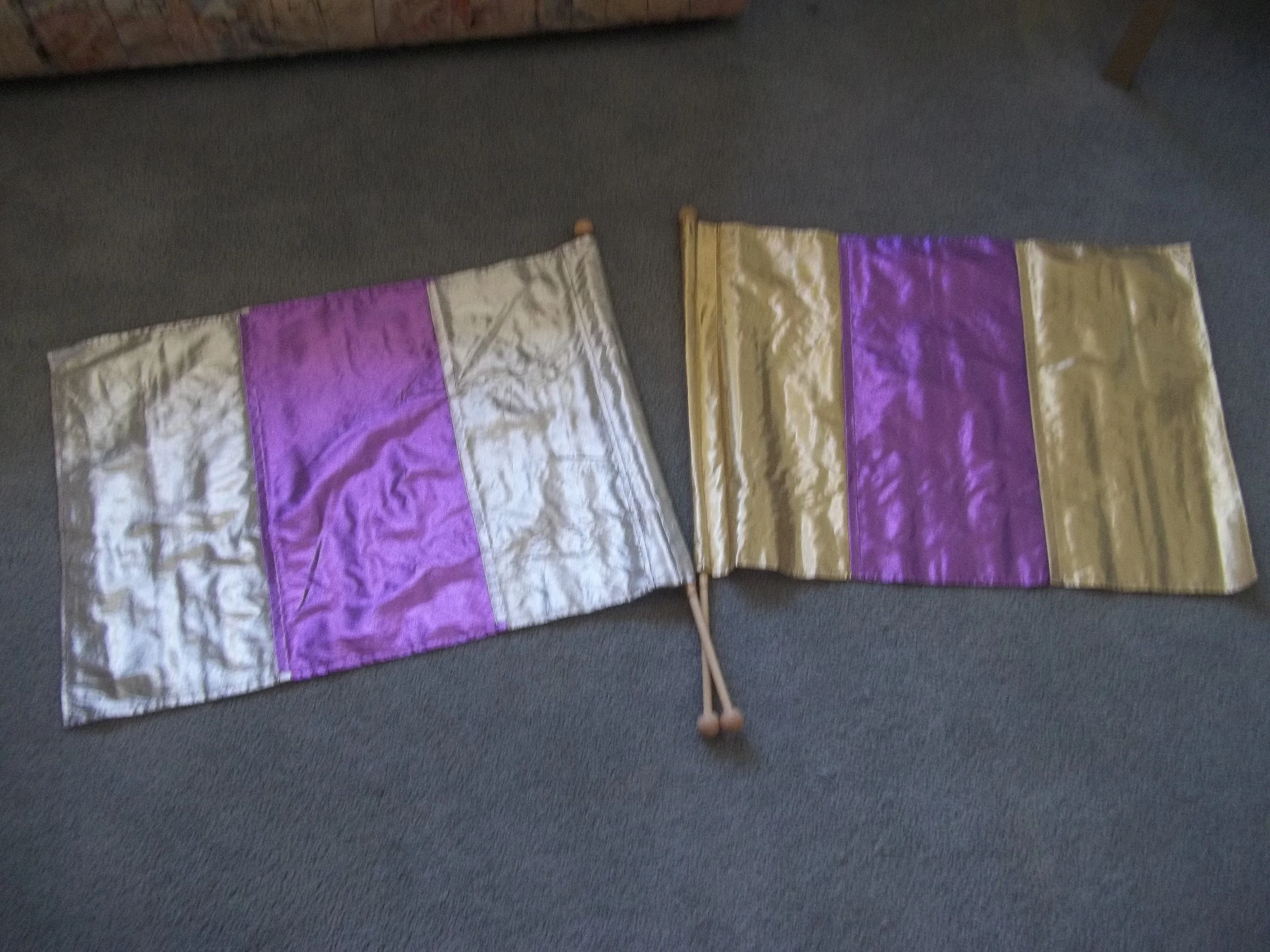 SILVER/PURPLE/SILVER GOLD/PURPLE/GOLD - Children Rectangle - 27 in. x 19in.