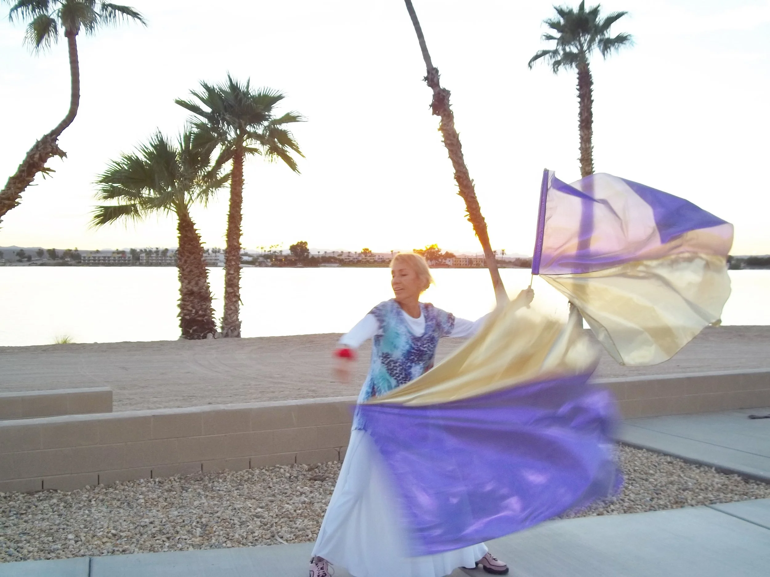 Sweeping! Spirit & Truth Purple&Gold Flags 10.11.14.JPG