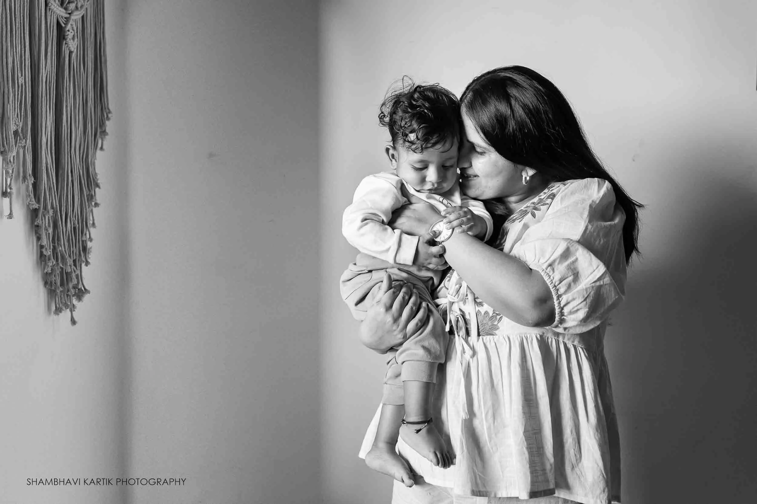 At-Home Baby Photography in Bangalore | A 9-Month-Old and His Family
