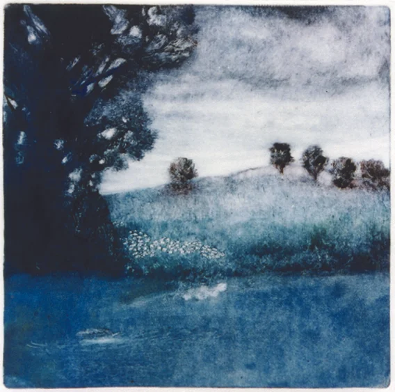Hortus Conclusus III (detail), monotype