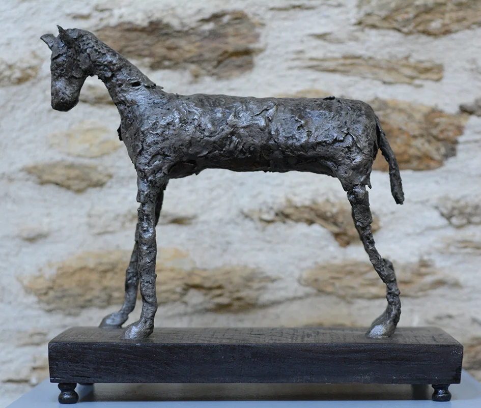 War horse, mixed media, 32x34x15 cm
