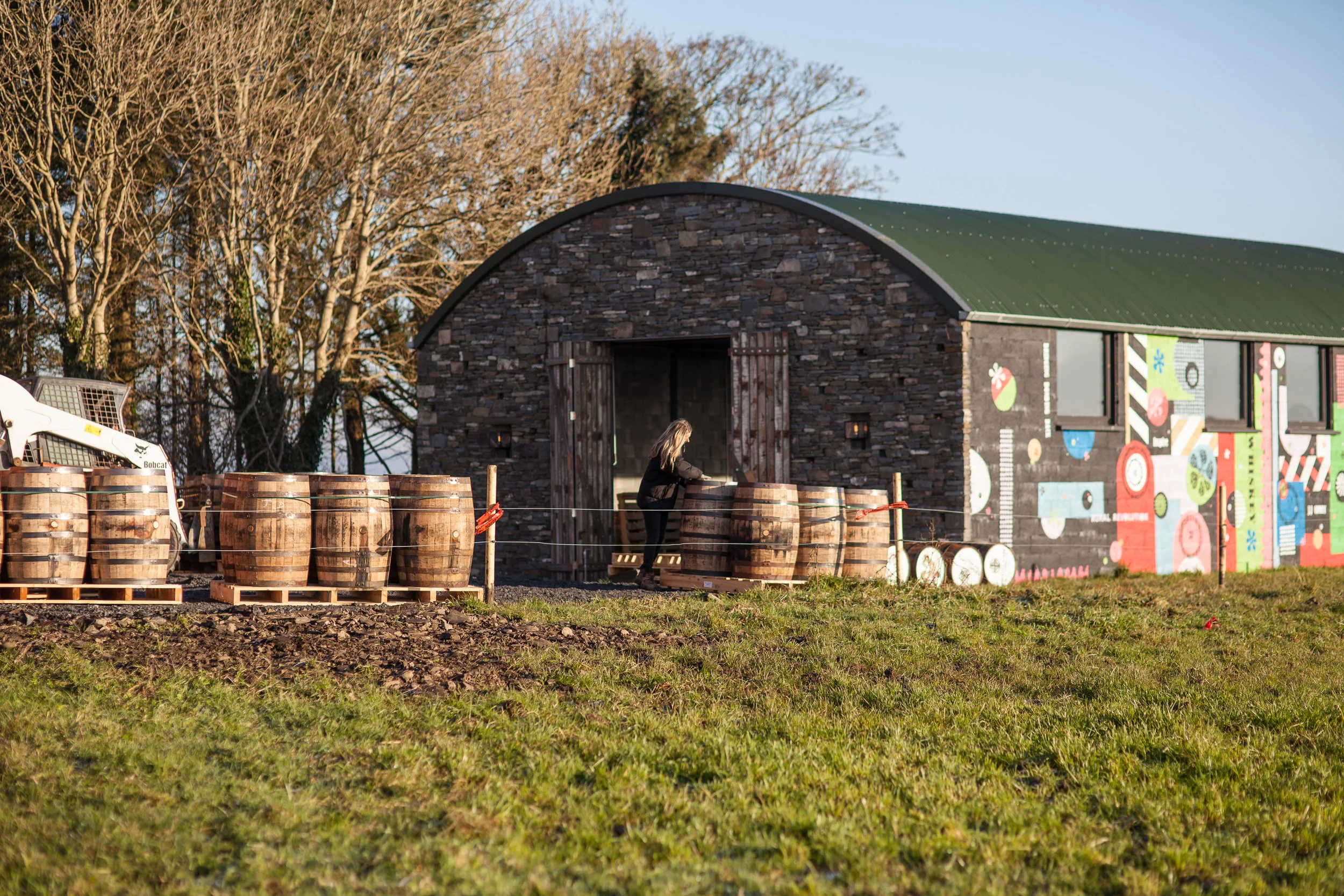 Our Rackhouse is Located on the McGuane family farm right on the Wild Atlantic Way. These are our casks arriving before being racked. 