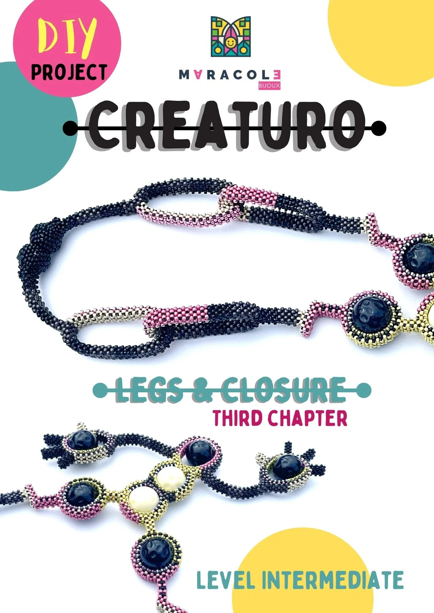 DIY Creaturo Doll Pendant Vol.3 - Legs and Closure - PDF instructions and photos -
