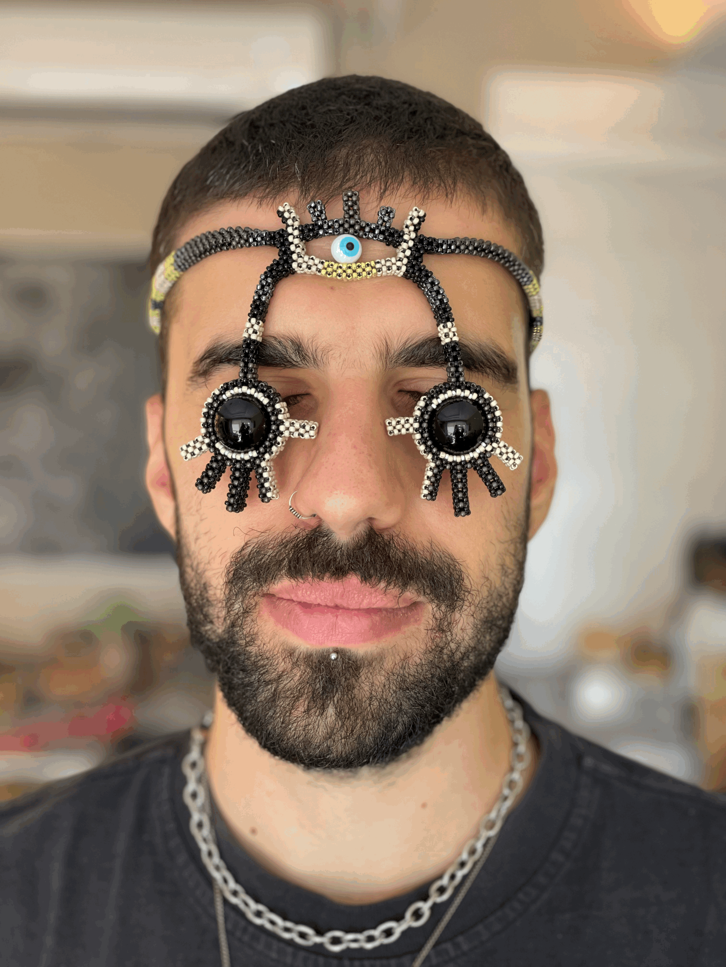 Third Eye necklace with Big Hands