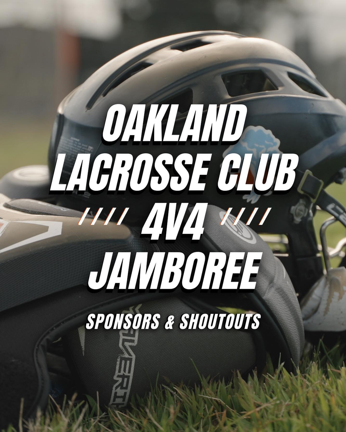 With much gratitude we give two claps for our sponsors, high school council, jamboree board, artists, and vendors for bringing the third annual OLC 4v4 Jamboree to life.🎉
&bull;
We are excited to see the Bay Area Lacrosse Community gather at Laney C