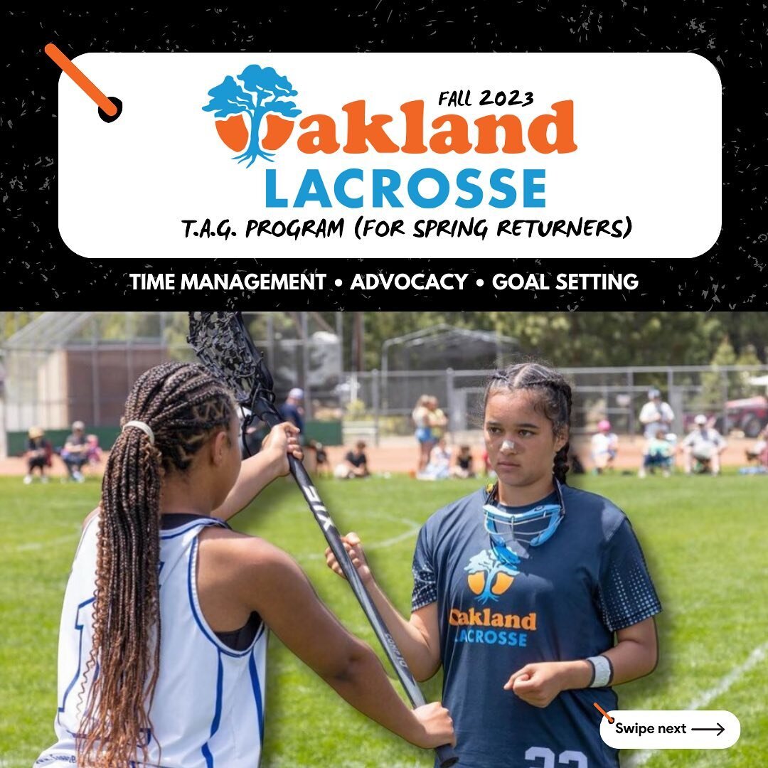 🌟RETURNING PLAYERS🌟

Sign up for T.A.G. this fall and register by September 7th!

Contact Coach Monica or Coach Hayden for more information. Link in bio!🥍🍂