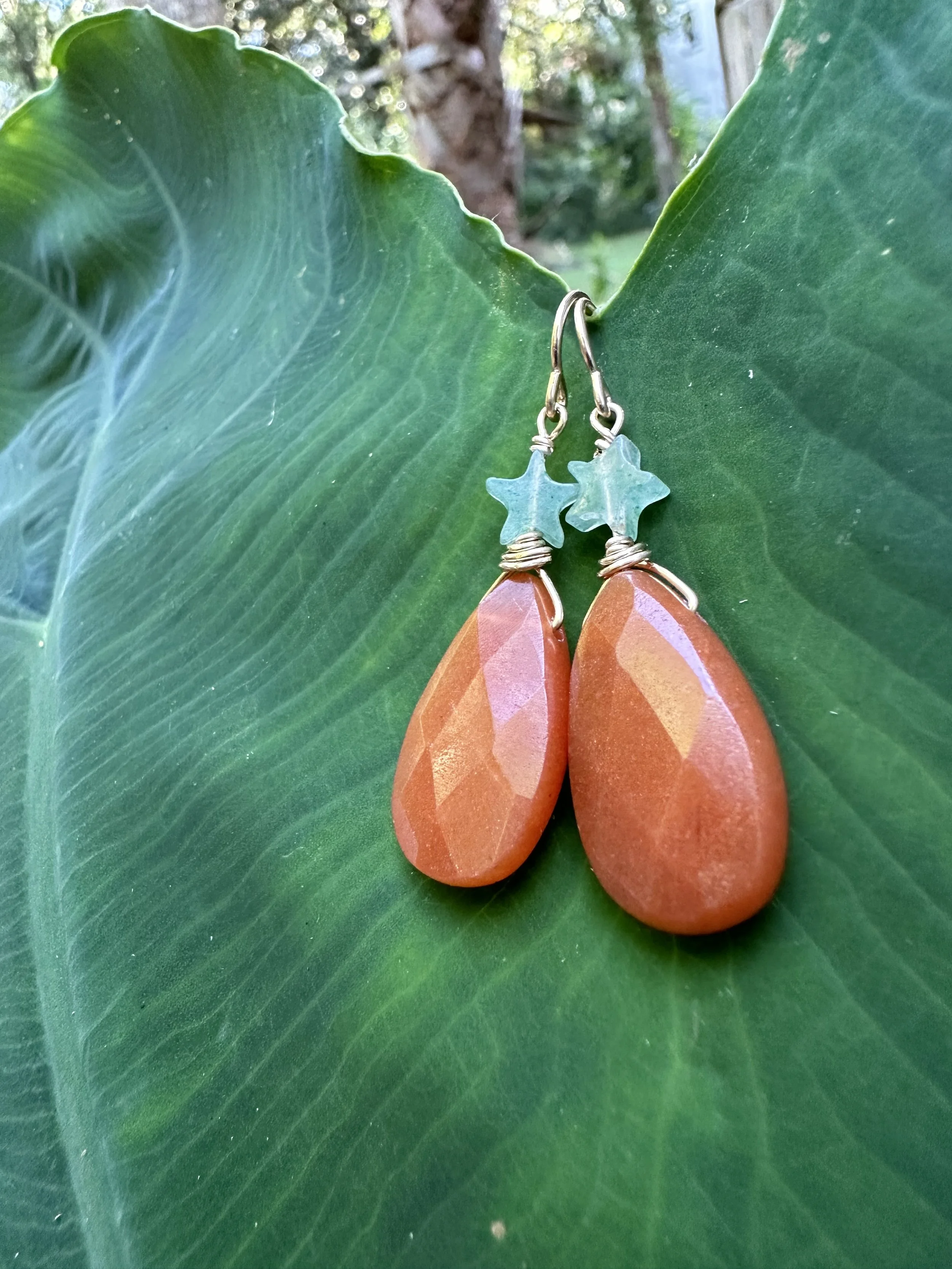 Cara Earrings in Aventurine Multi main image 1