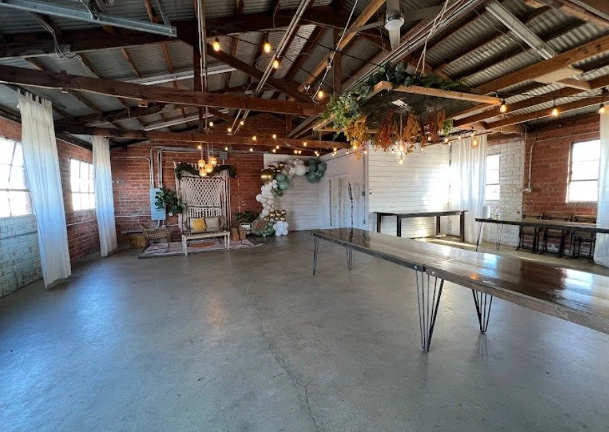 Planning your next event? Brick + Laurel is your perfect match: 
&bull; No vendor restrictions &mdash; bring your favorite team
&bull; Open floor plan &mdash; layout it your way
&bull; Natural charm &mdash; brick walls, wood beams, and lots of light
