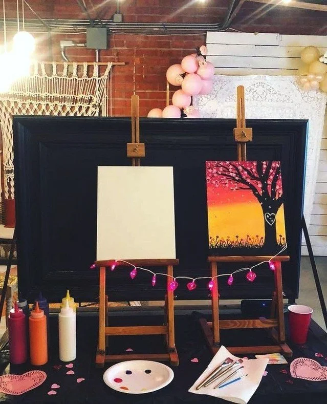 Looking for your next girls' night out? Book Alexandra to guide you through painting your own masterpiece. Brick + Laurel is the perfect, inspiring space to sip, paint, and have fun with your girls! 🥂⁠
⁠
#GirlsNightOut #PaintAndSip #CreativeNight #B