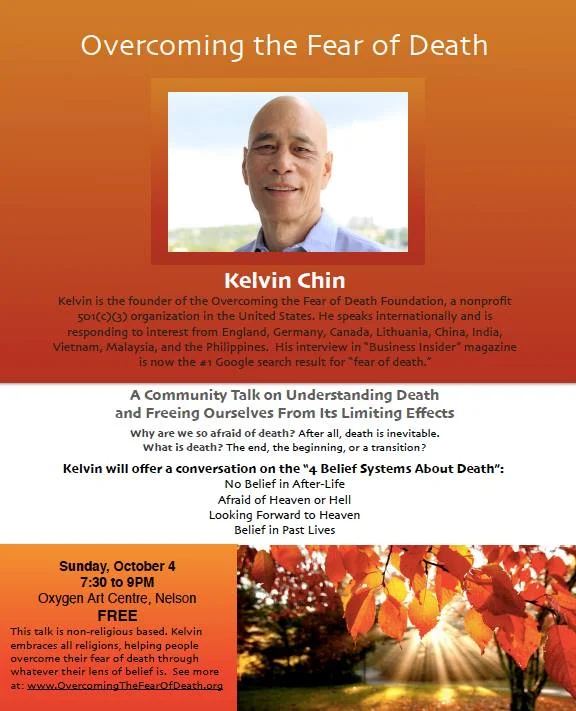 "Overcoming the Fear of Death" (open to the public)