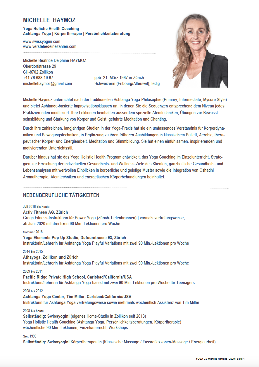 Michelle Haymoz Yoga CV p. 1 of 2.png