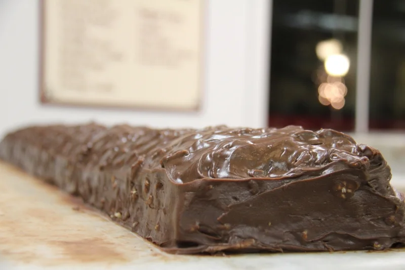 Chocolate Pecan ready to slice!