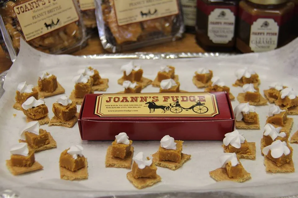 Pumpkin Pie Fudge on Graham Crackers with Whipped Cream