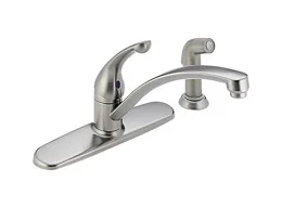 Delta Brushed Stainless Faucet w/Sprayer
