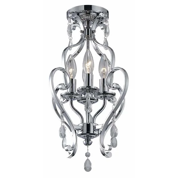 Lainey Chrome Crystal Chandelier