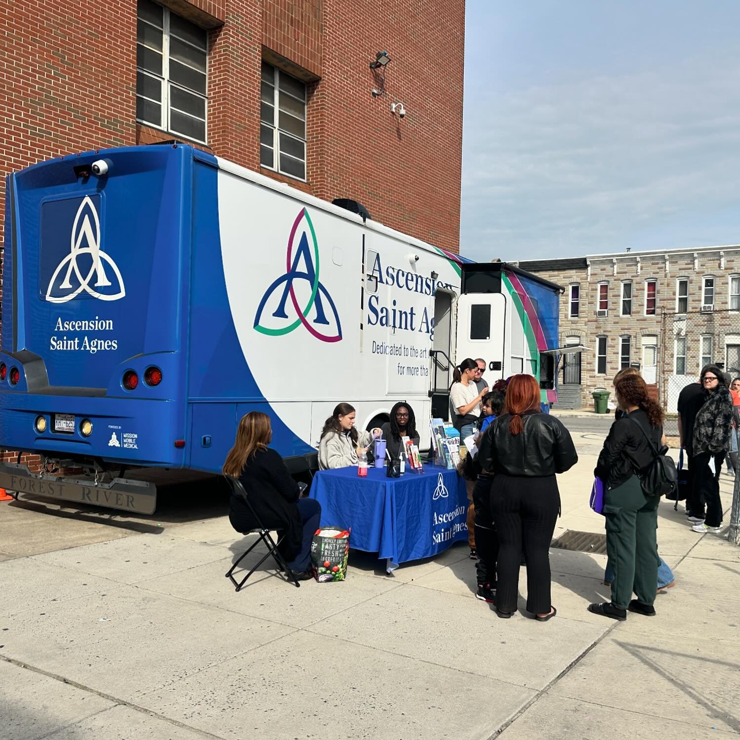 St Agnes mobile clinic is here Every Tuesday at The Food Project 424 South Pulaski St. 9-4pm