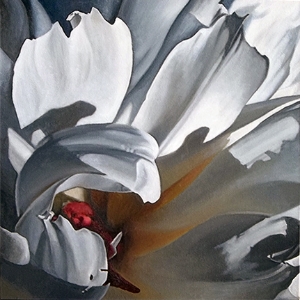 white carnation 24x24 SOLD