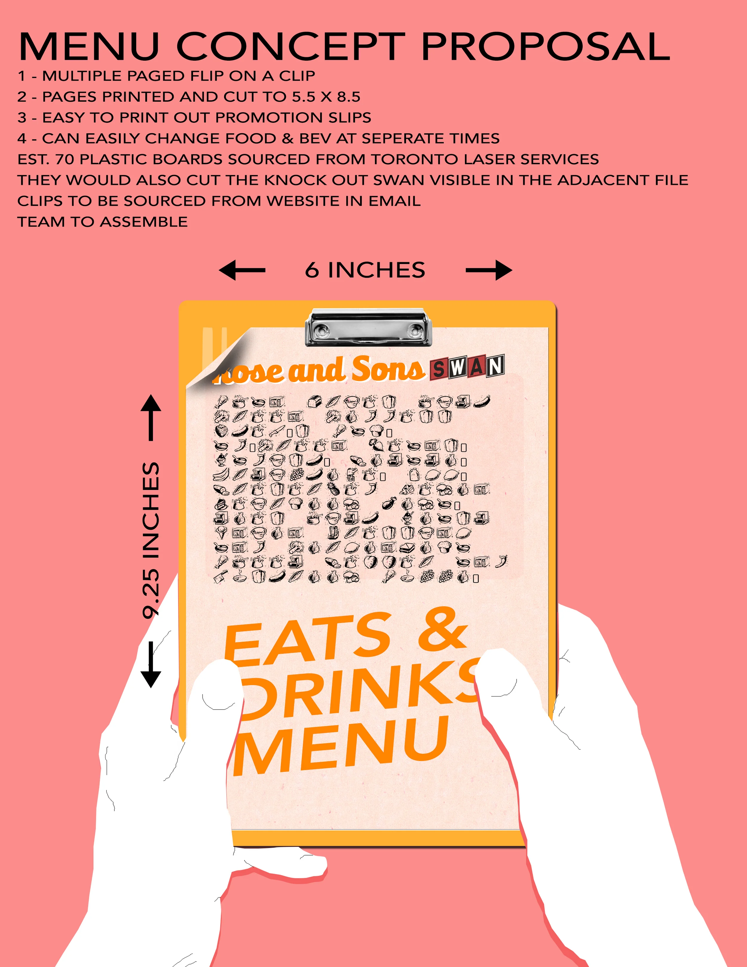 Swan Menu Board