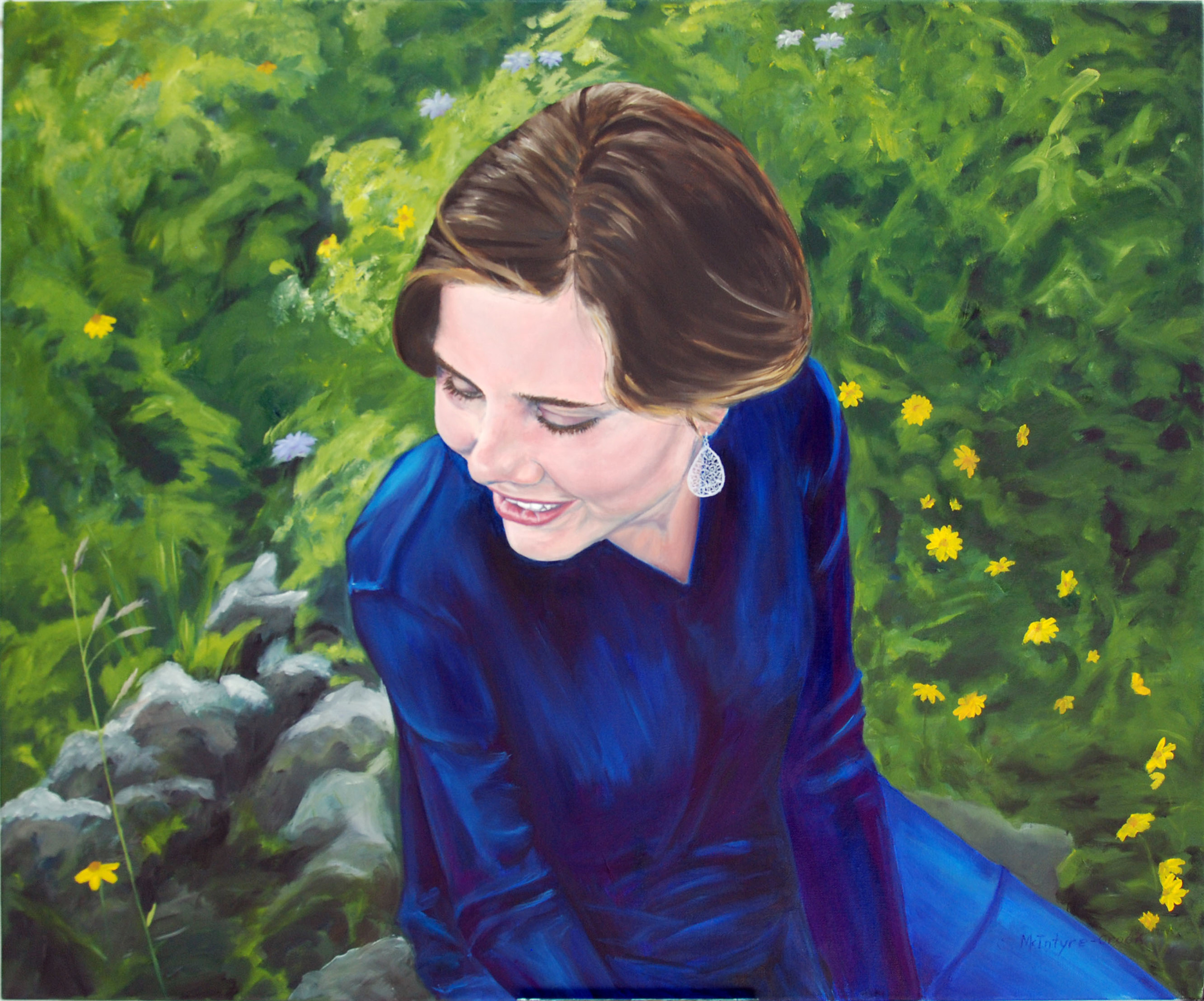 Charlotte oil on canvass; 36"x42"; 2012 For a friend, her daughter.