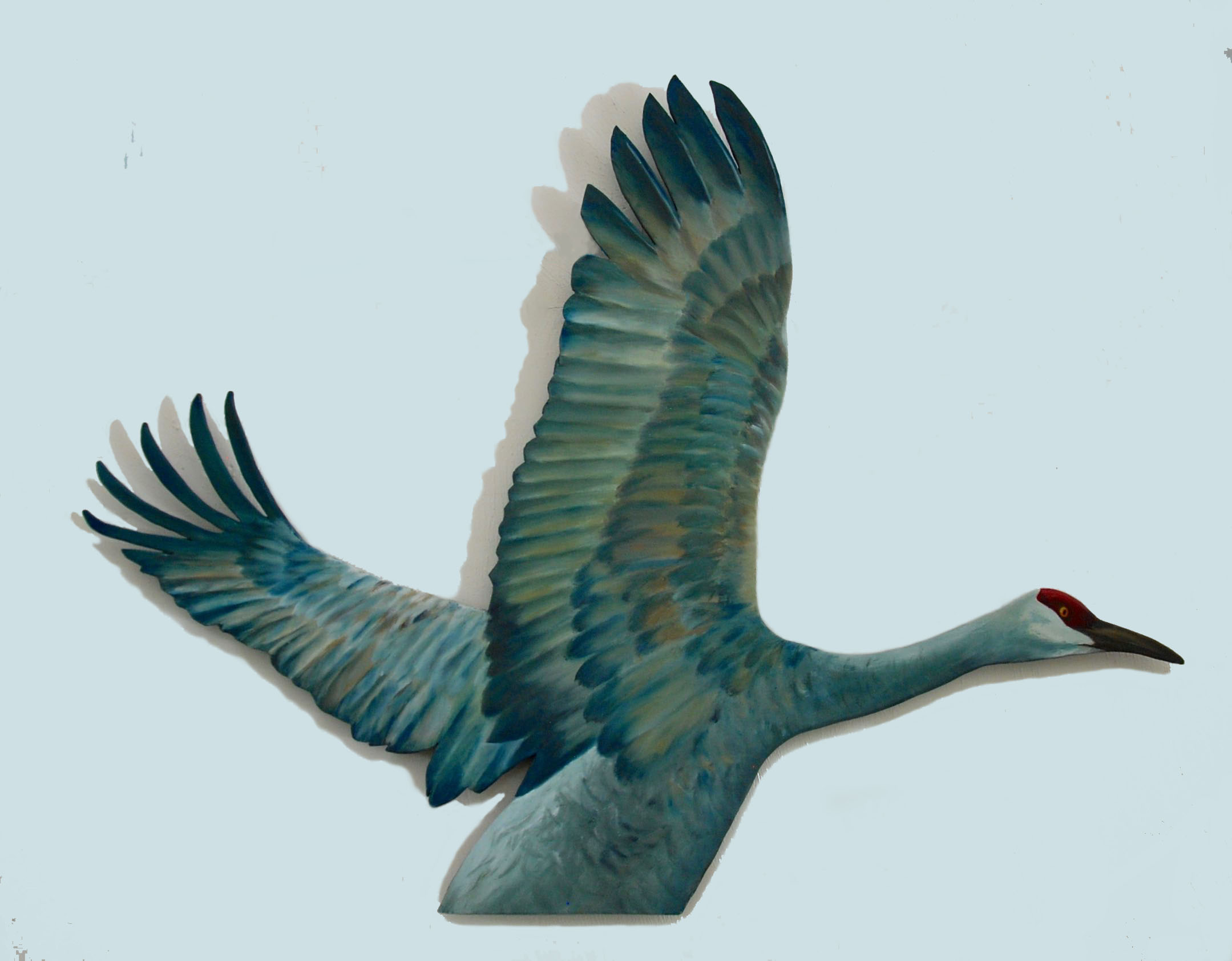 Sandhill Cut-Out #9 oil on 1/4" plywood 360.00