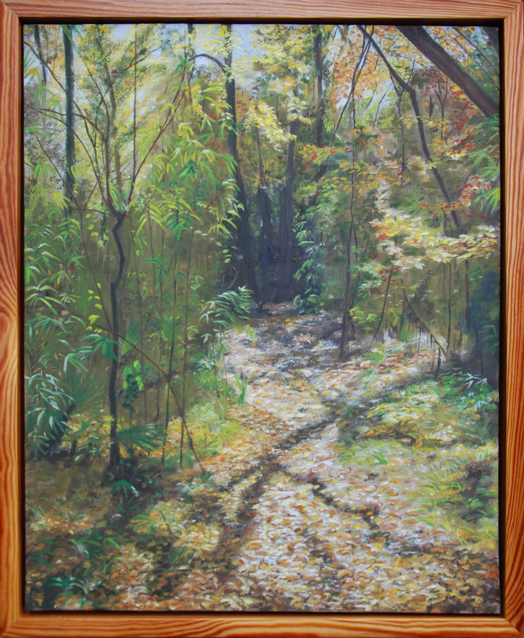 An Autumn Walk Through San Felasco Hammock #1 of 6. oil on canvas, 22 x 18"; 2010 sold