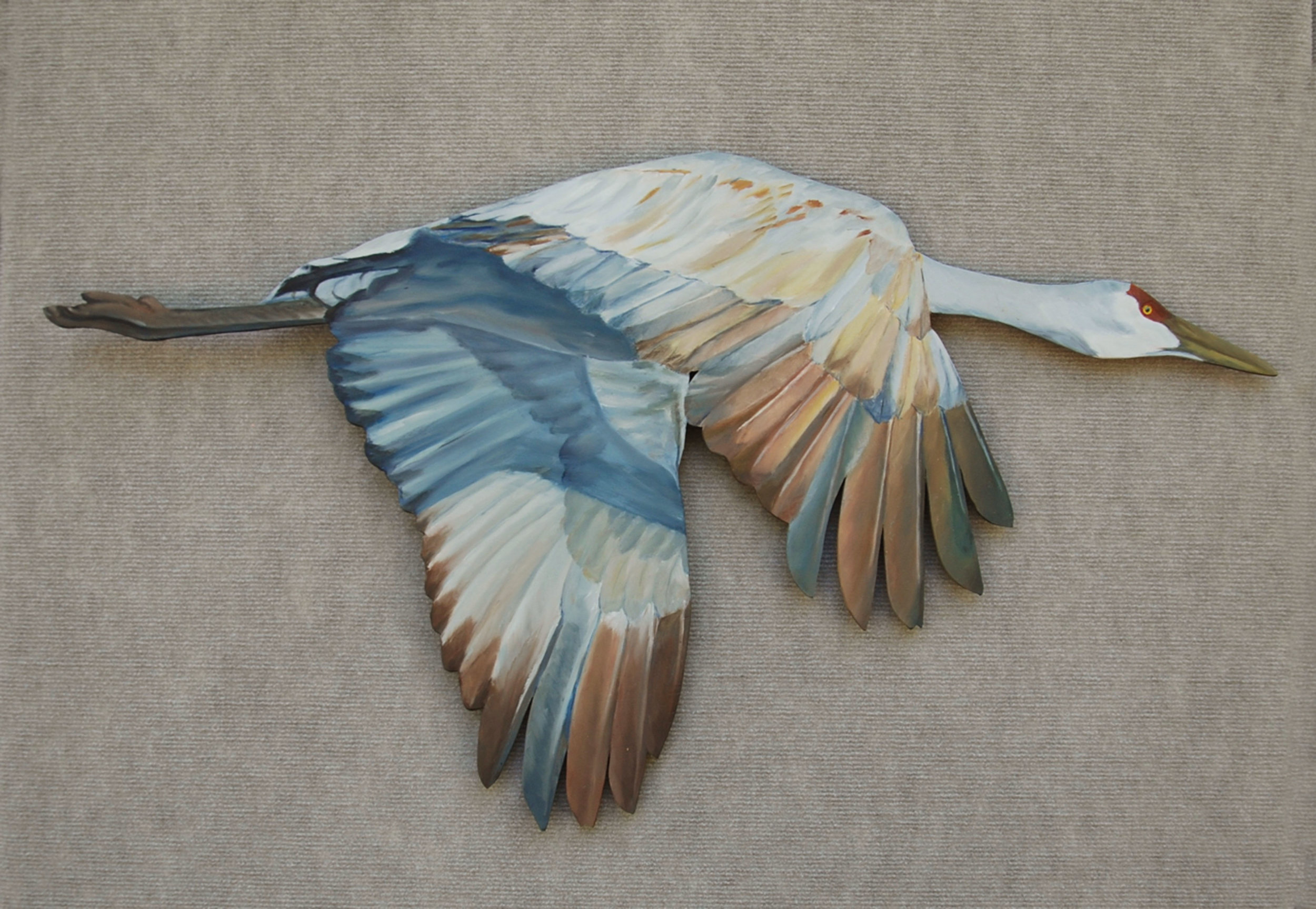 Sandhill Cut-Out 18R; Indoor/Outdoor Acrylic on 5-ply Birch plywood; 19x35”; 2017 360.00
