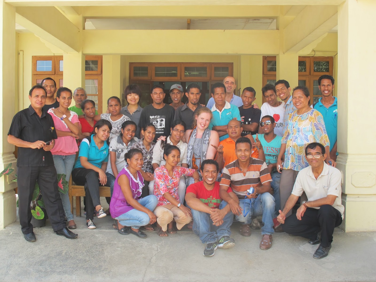 My colleagues at my farewell.