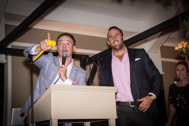 The very dashing Hugo being auctioned!