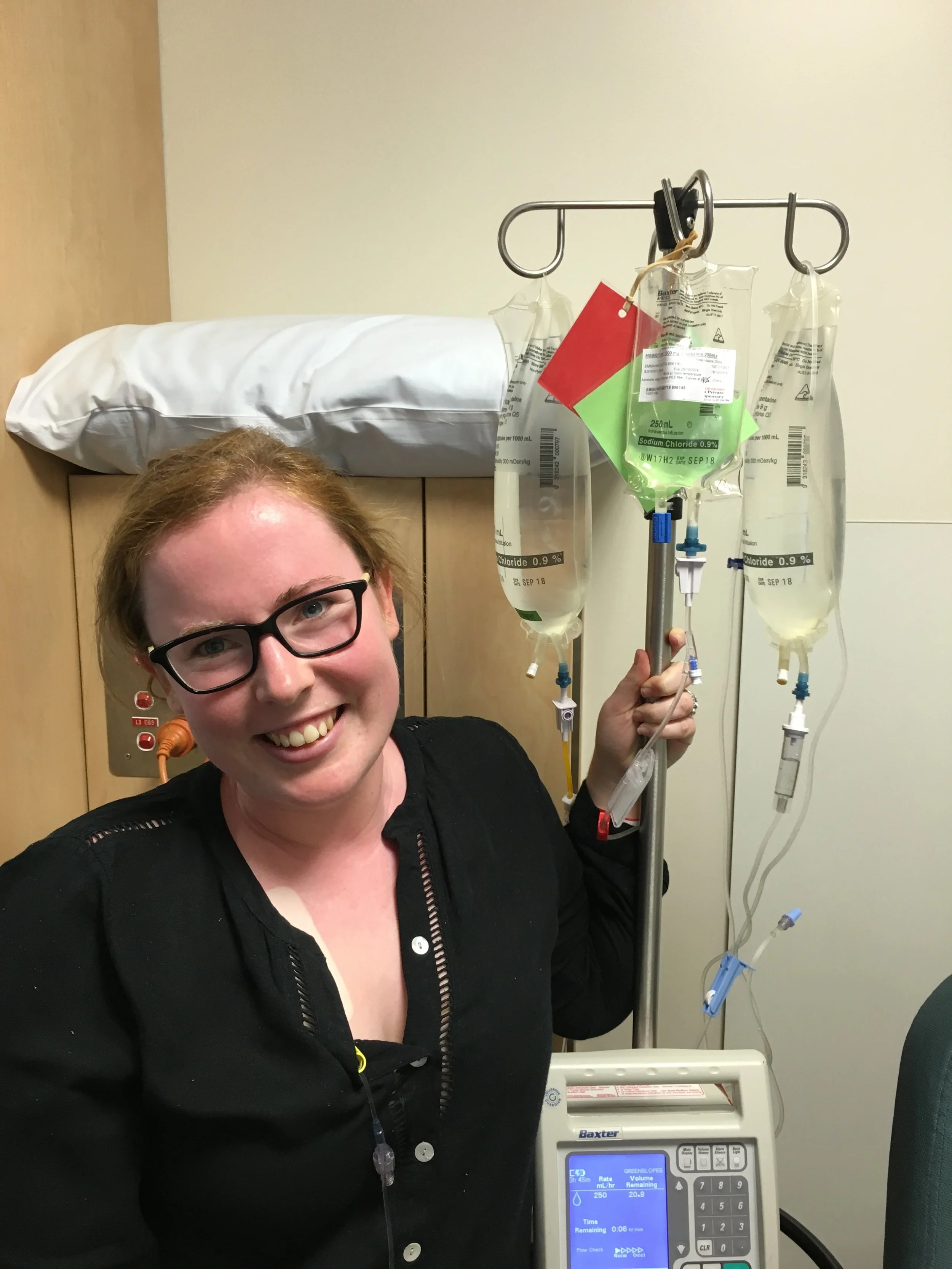 The look of joy that comes with treatment number 1!