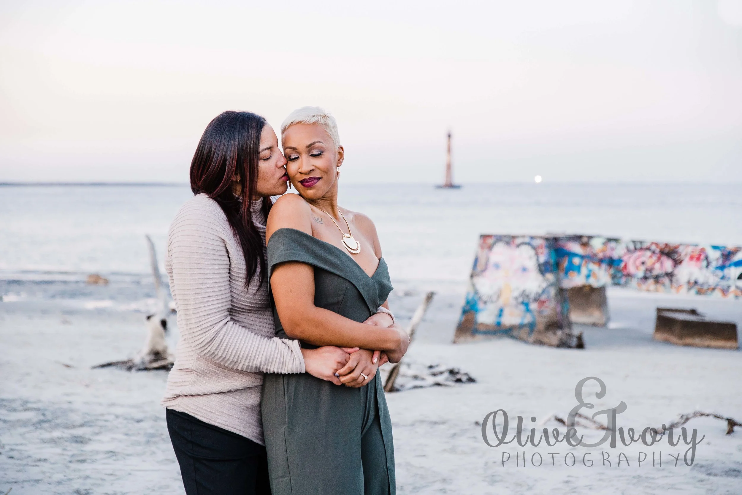 Charleston Beach Engagement| Sharon & Malikah