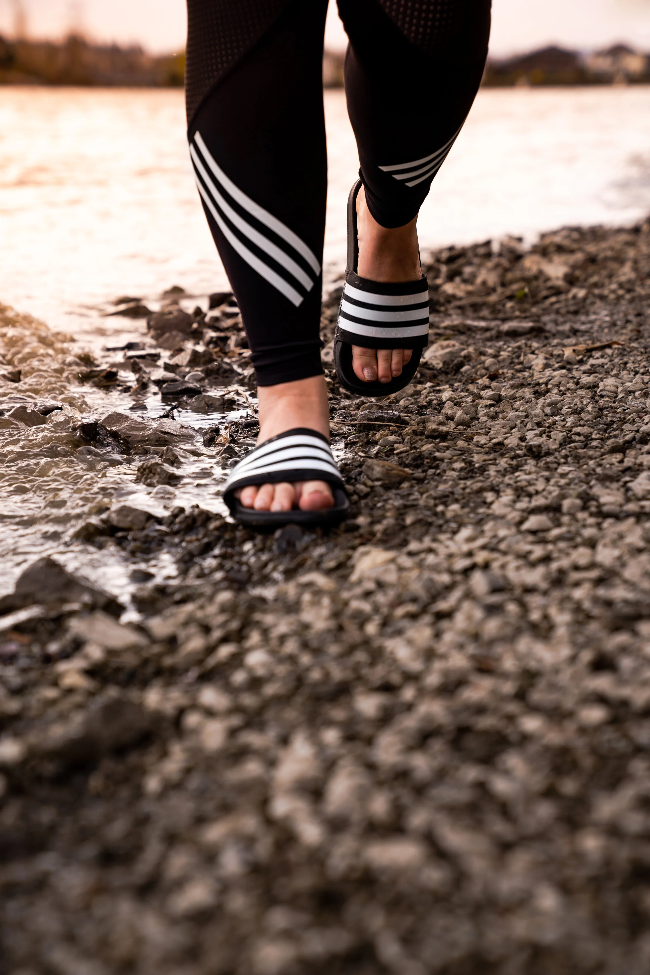 39. Adidas Girls 3 stripe pants : flops.JPG