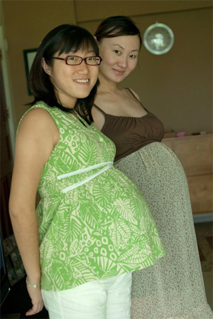 At week 26, I’m as big as my friend who’s full-term (week 40)!