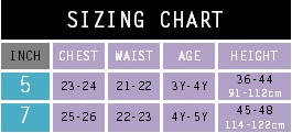 These refers to your child's measurements (inch), not the garment. Our sizing chart is meant to be a guideline, each garment is cleverly designed to ensure a comfortable fit.