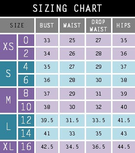 These refer to your measurements (inch), not the garment. Our sizing chart is meant to be a guideline, each garment is cleverly designed to ensure a comfortable fit.