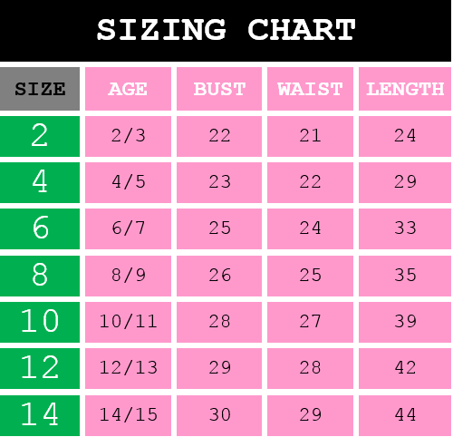 These refer to your child's measurements (inch), not the garment (except for dress length from shoulder). Our sizing chart is meant to be a guideline, each garment is cleverly designed to ensure a comfortable fit.