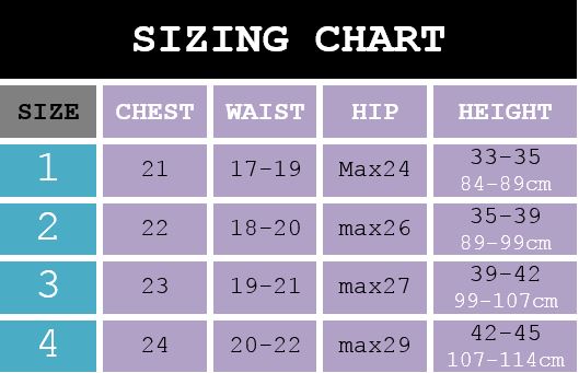 These refer to your child's measurements (inch), not the garment. Our sizing chart is meant to be a guideline, each garment is cleverly designed to ensure a comfortable fit.