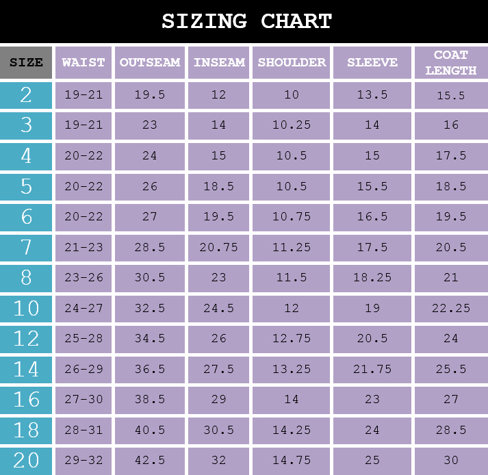 These refer to the garment’s measurements (inch). Our sizing chart is meant to be a guideline, each garment is cleverly designed to ensure a comfortable fit.