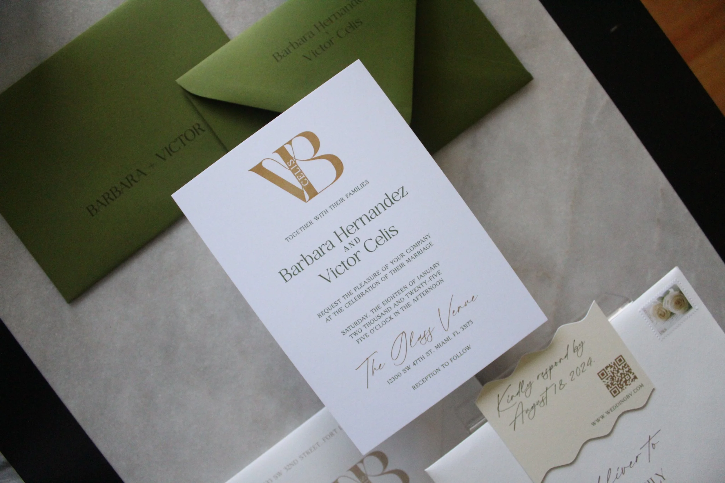 bespoke wedding invitation