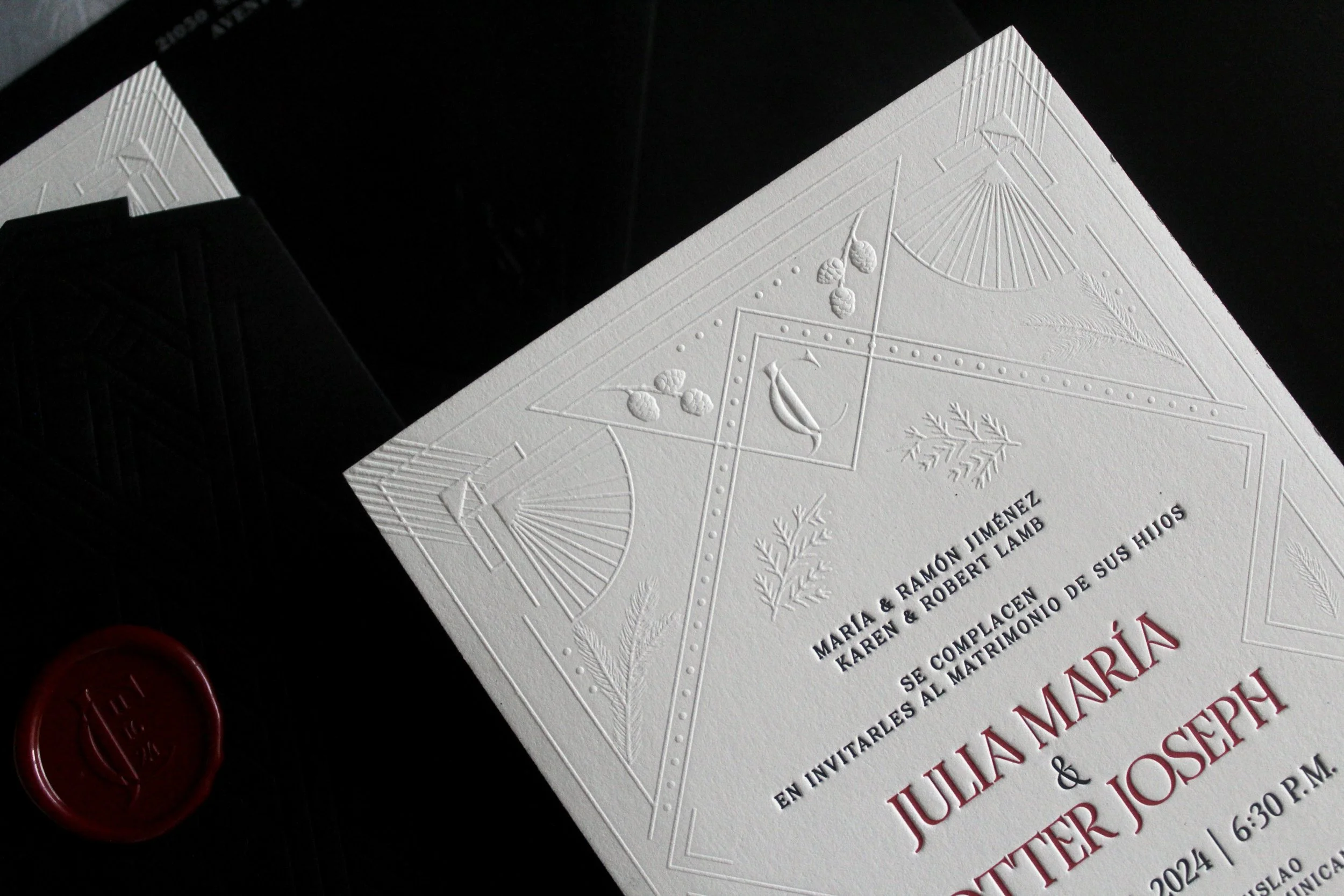 elegant invitation black and white