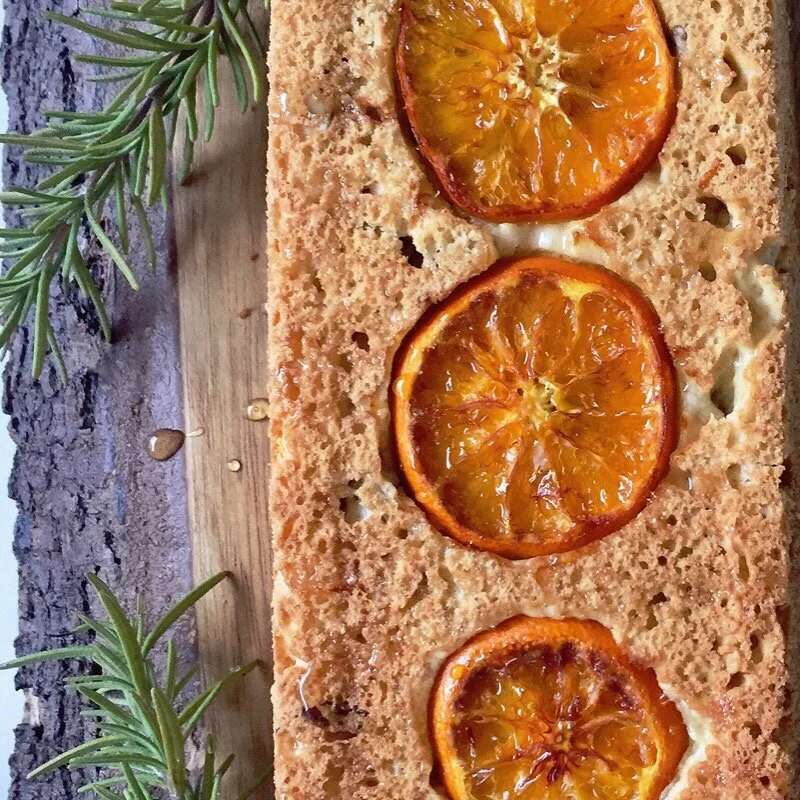 Clementine and Walnut Tea Cake With Honey 