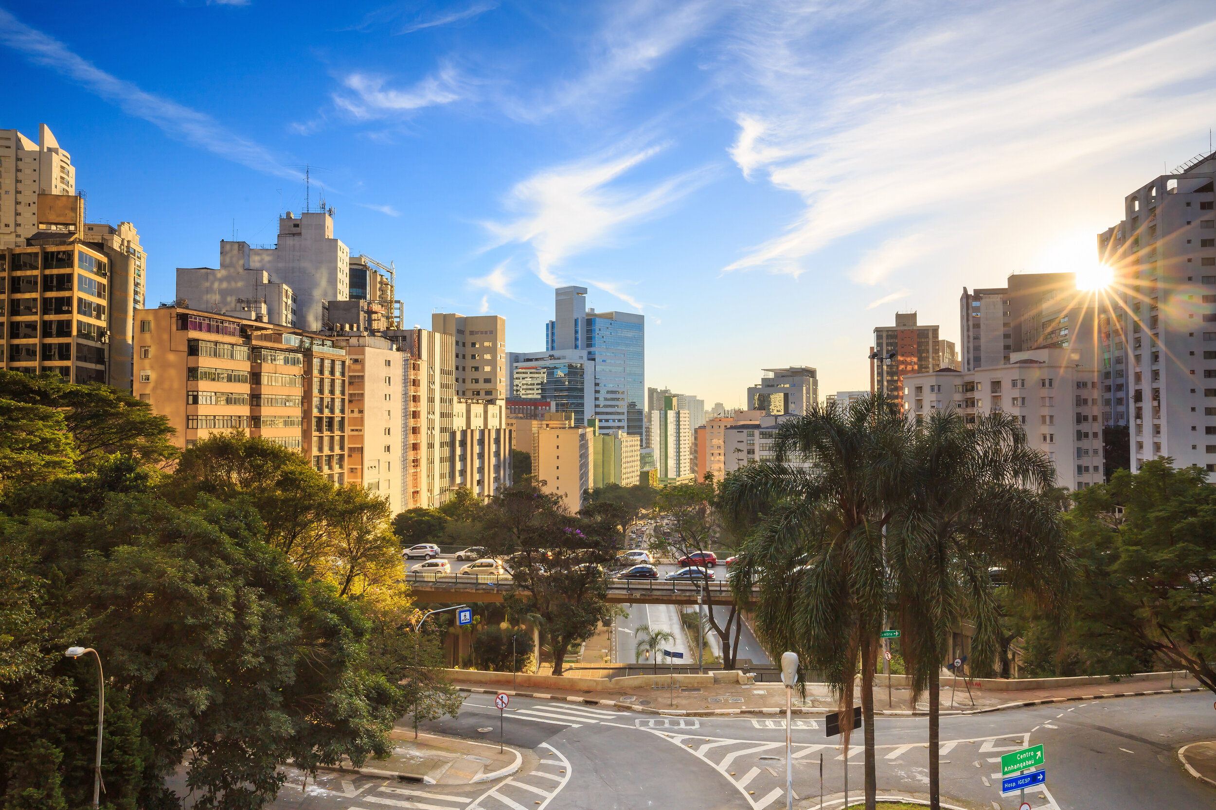 Downtown Sao Paulo in the morning