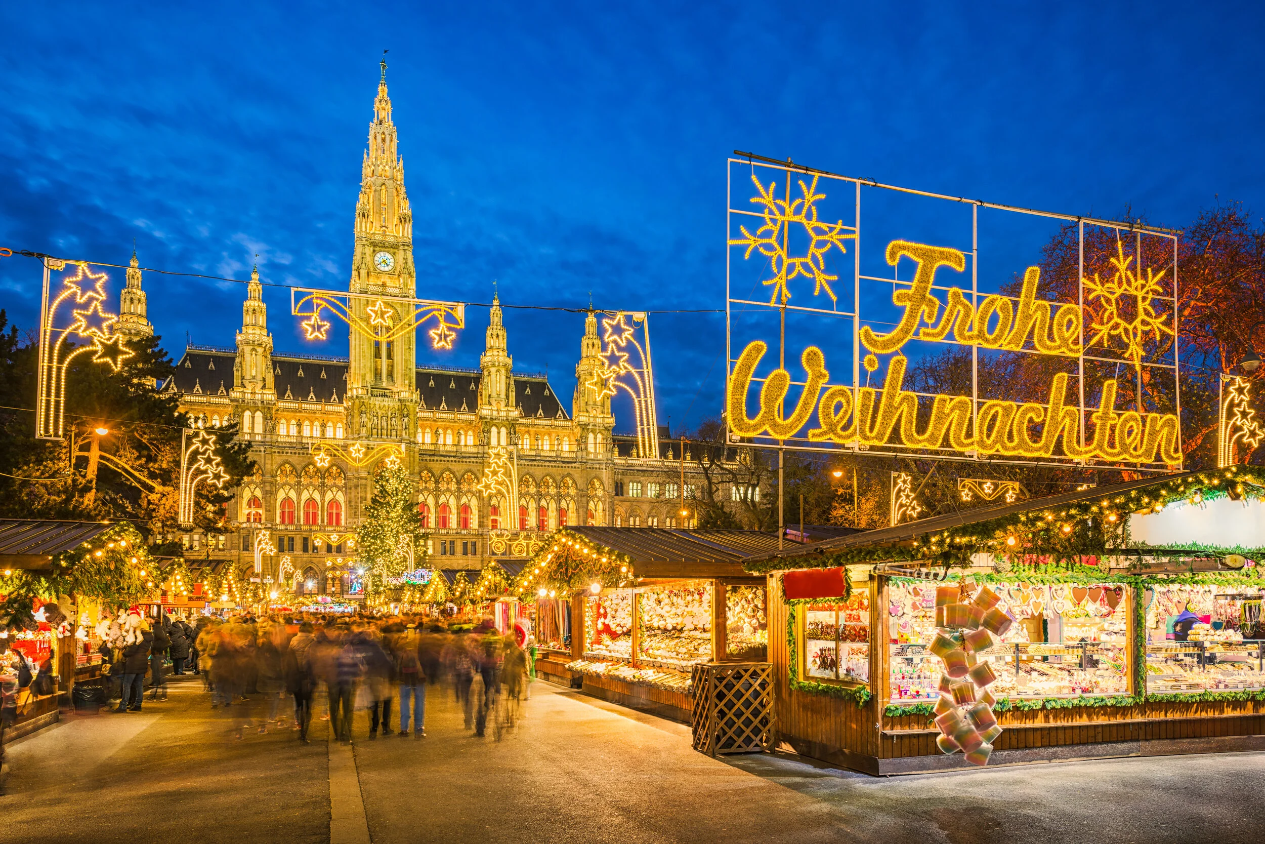 Christmas market in Vienna, Austria