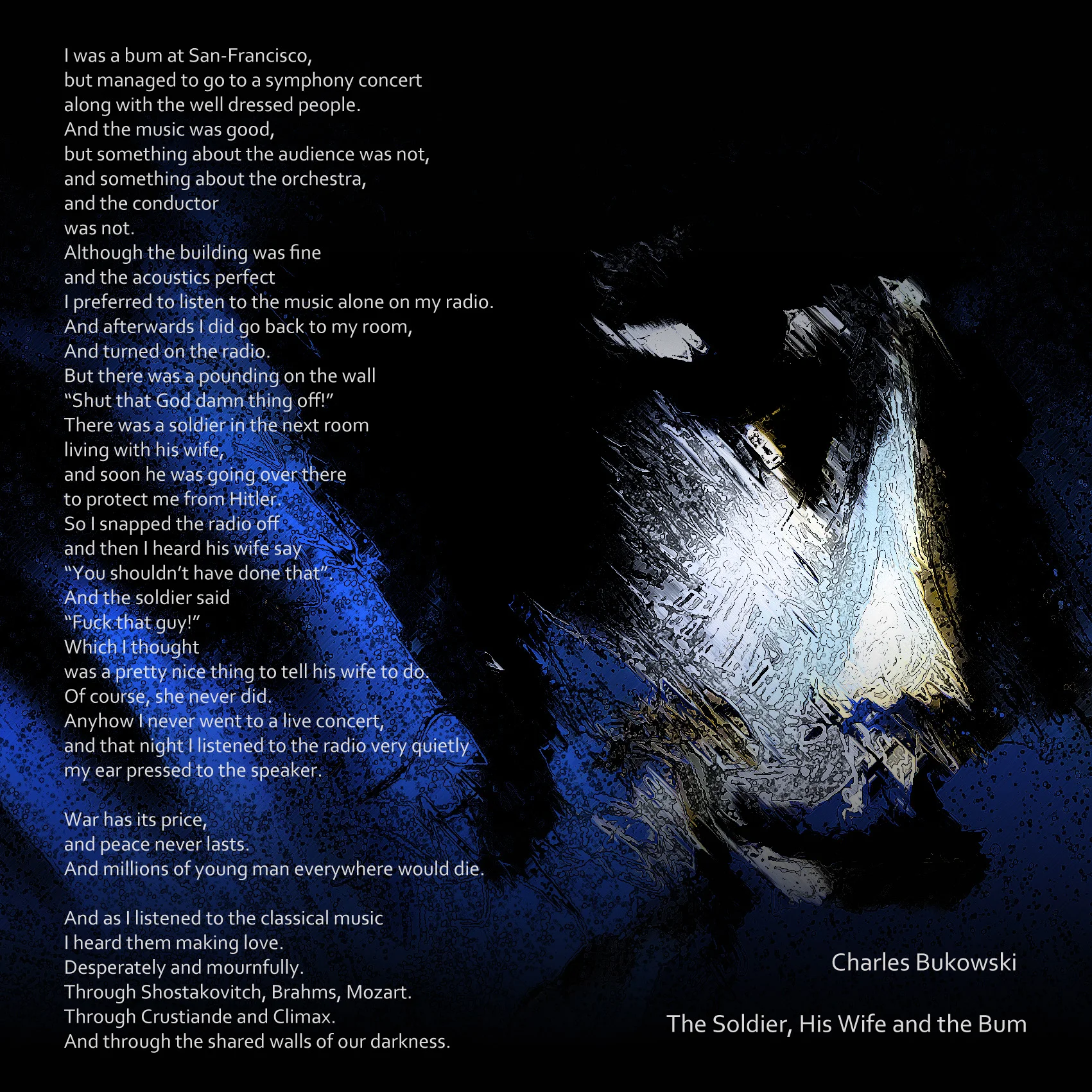 Charles Bukowski - The Soldier, His Wife and the Bum