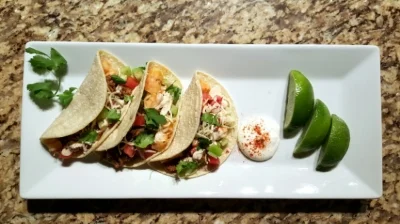 Shrimp & Chorizo Sausage Tacos