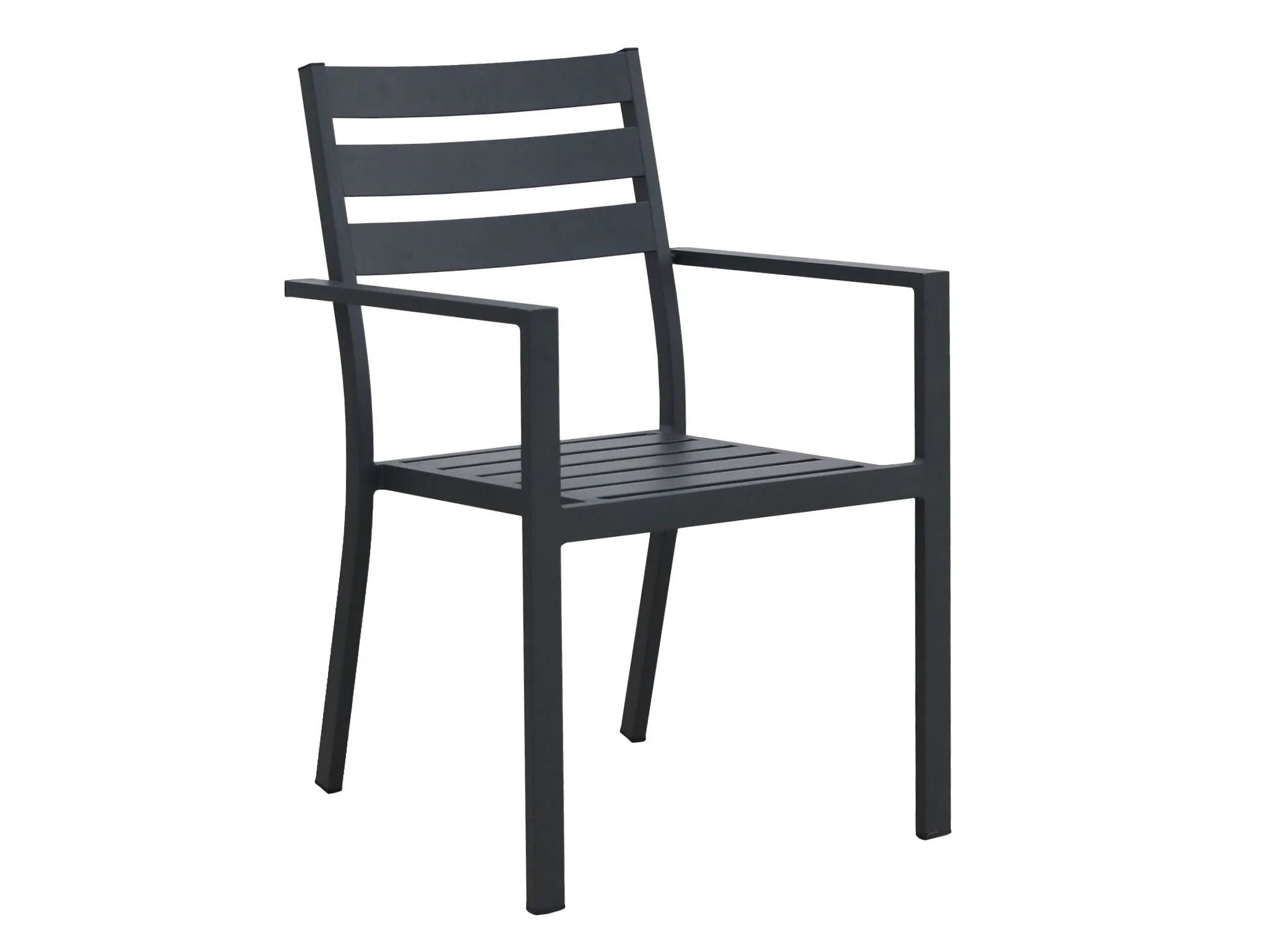 Noosa Aluminium Outdoor Dining Chair — Charcoal Sunlong Australia