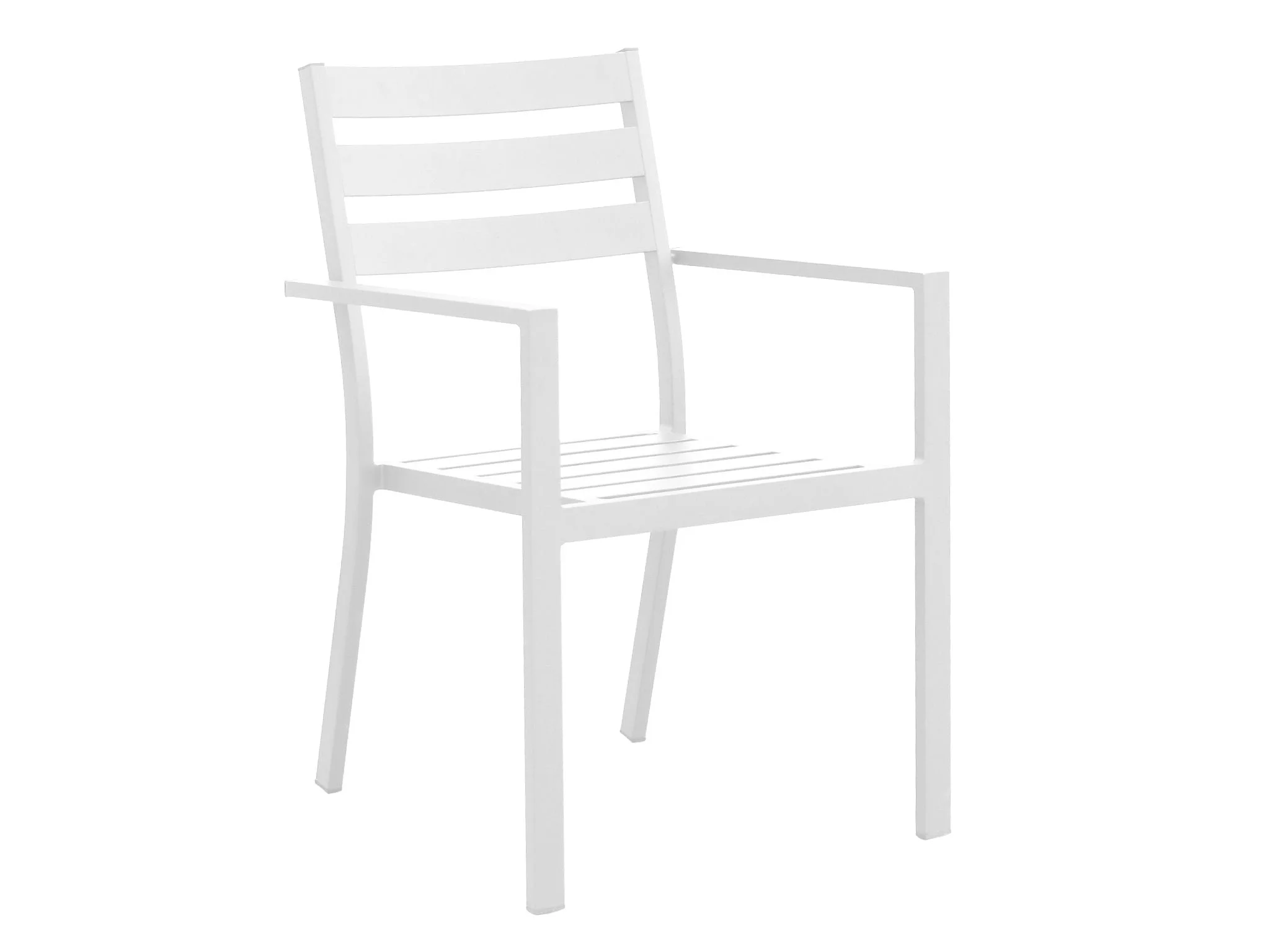Noosa Aluminium Outdoor Dining Chair — White Sunlong Australia