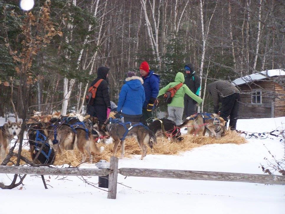 Andre and martin's teams resting at the checkpoint