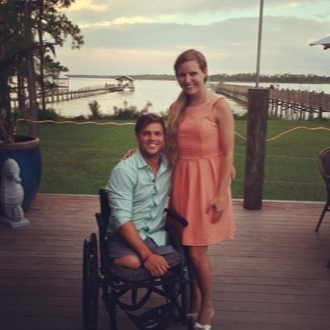 Chris with his girlfriend Ashley, who leaves for Airforce Officer Training School in August.