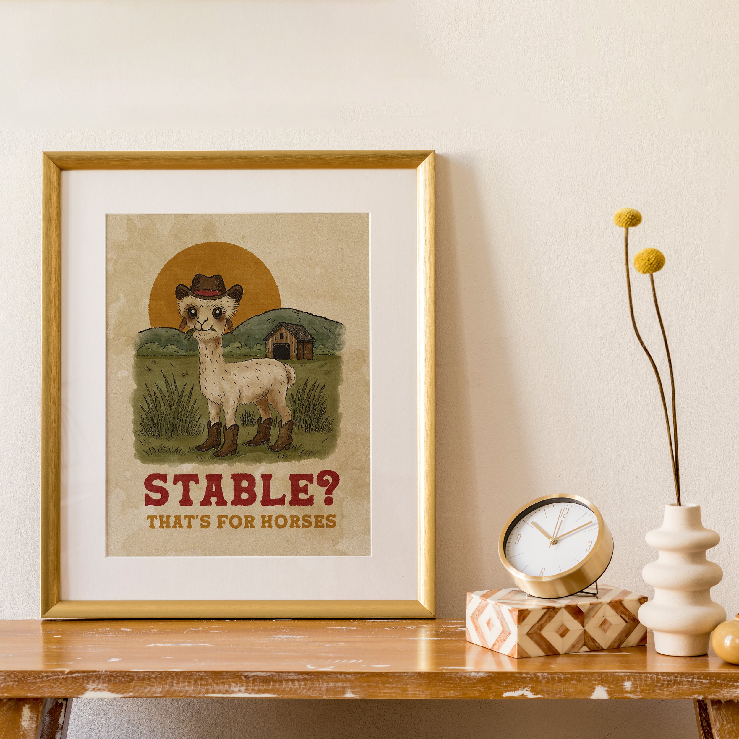 Stable? That's for Horses. Alpaca